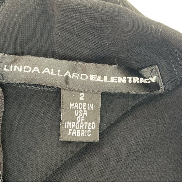 Linda Allard Ellen Tracy Black Sleeveless Zip-Back Top Womens Size 2 52d - Picture 3 of 7